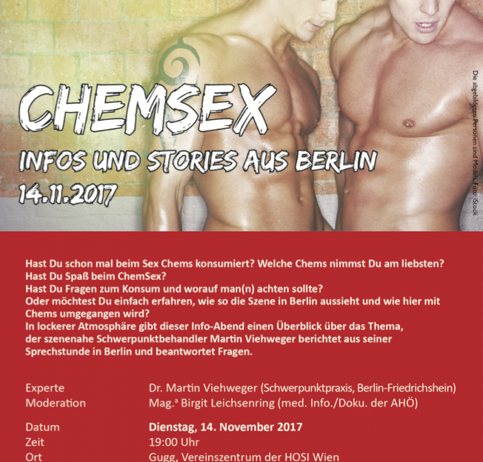 Veranstaltung „ChemSex Infos und Stories aus Berlin“ im November